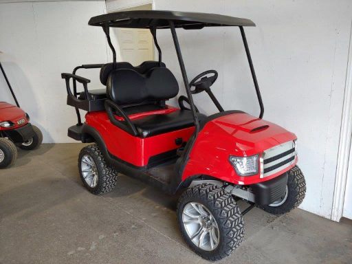 Golf Cart - Club Car Alpha Red Lifted